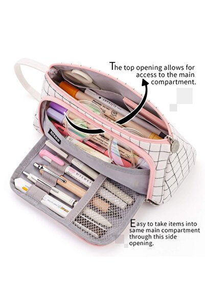 Generic Pencil Case Large Capacity Pencil Case Girls Teenager Stationery Bag Pencil Case