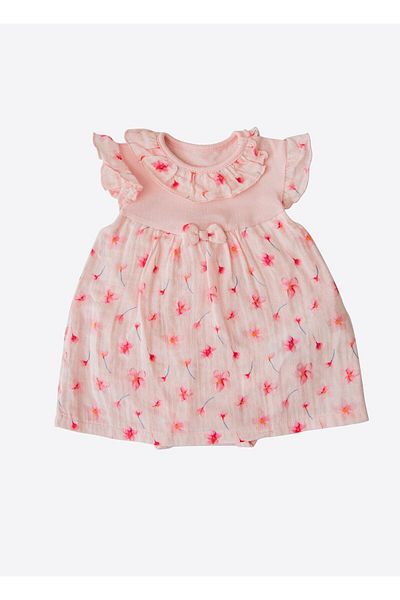 kitikate Organic Buga Muslin Gilet Body Pink