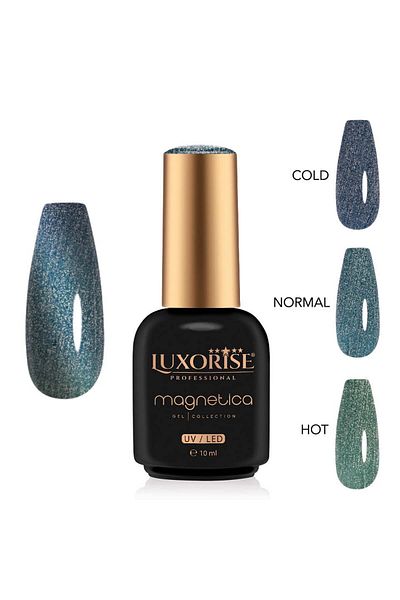 LUXORISE Oja semipermanentă MAGNETICA - ThermoCharm, Midnight Mirage 10ml