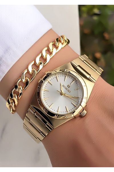 Homies Original Invoice Waterproof Women's Wrist Watch with Bracelet Gift