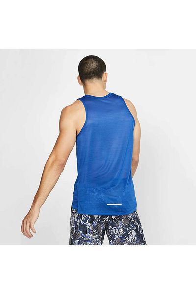 Nike Dri-Fit Miler Running Tank Men's Blue Sports Singlet
