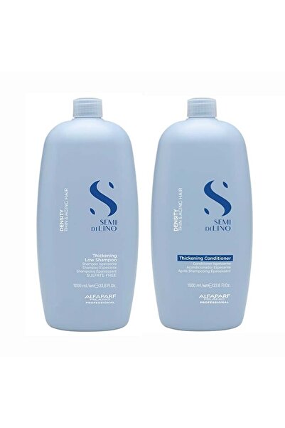 Alfaparf Milano Alfaparf Semi di Lino Șampon Densificant pentru Păr Subțire 1000 ml + Balsam 1000 ml