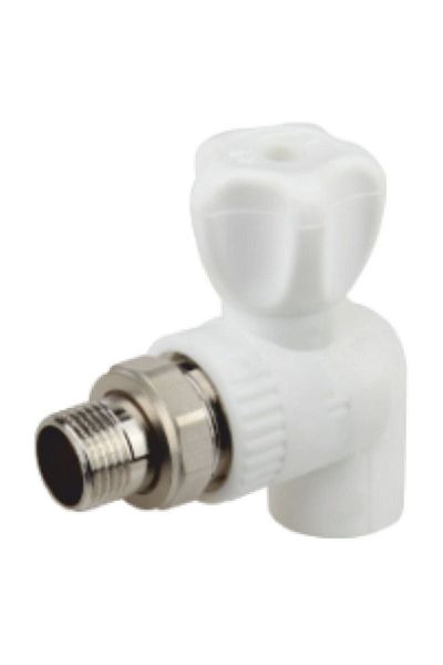 flores Angle valve with elbow for PPR, 20 mm x 1/2, FE