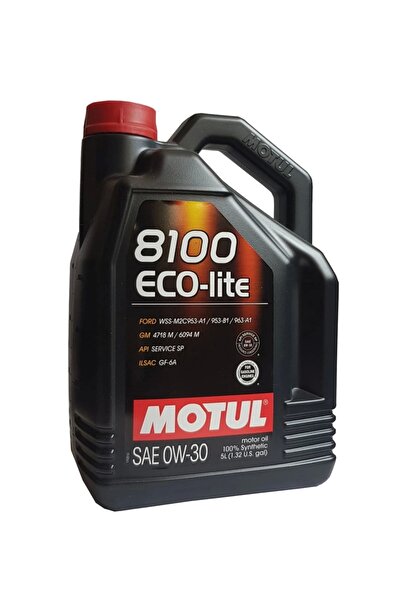 Motul 8100 Eco-lite 0W-30 Motor Yağı 5 Litre – Tam Sentetik, Yüksek Yakıt Tas...