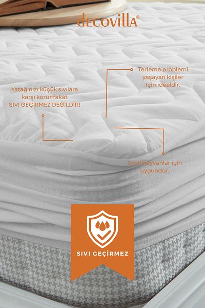 Decovilla Prošívaná prošívaná chránič matrace prostěradlo matrace