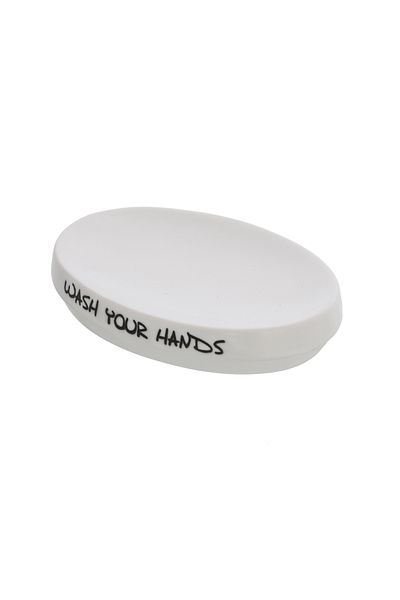 Feridras Soap Dish, Wash, White
