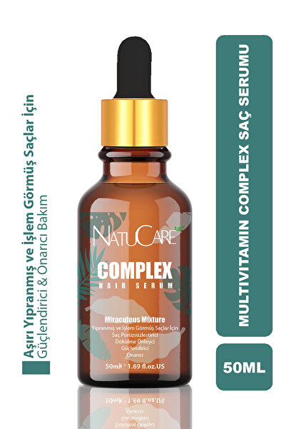 NatuCare Aşırı Yıpranmış Saçlar Için Mucizevi Karışım Saç Kompleksi 50ml