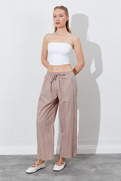 TENA Women's Mink Casual Cut Pants with Elastic Waist and Hidden Pocket Detail