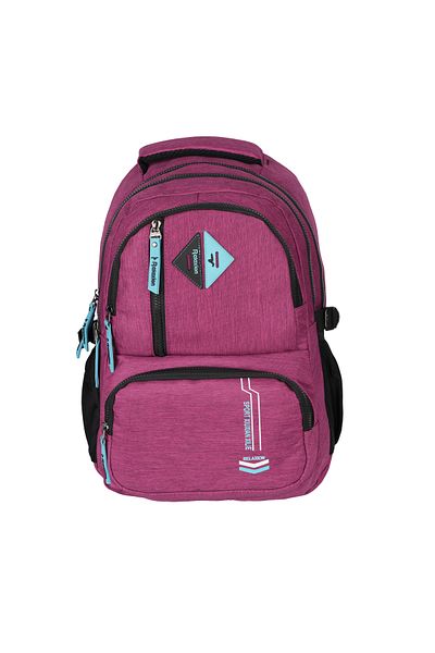 Relaxion Waterproof Multi-Eye School Backpack Claret Red 2055
