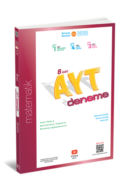 Üç Dört Beş Yayıncılık 345 - Ayt 8 Li Matematik Deneme - Güncel Baskı SON BASKI
