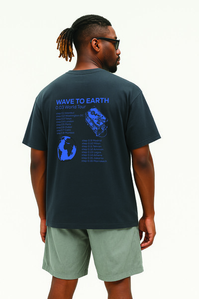 By Caspita Fashion Lenithra Wave To Earth Prednja i zadnja strana Štampano Un...