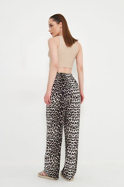 My Peak Roni Leopard Pants White