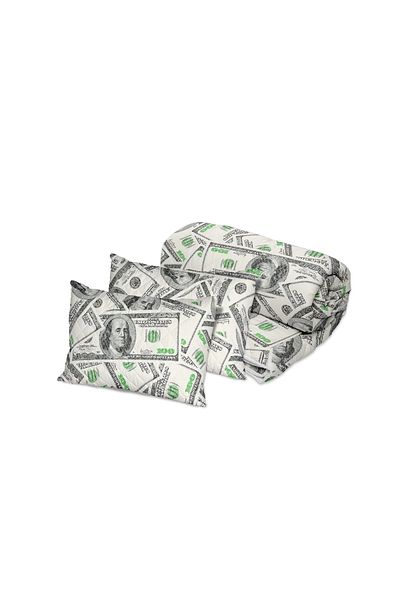 NufJoy Quilted duvet set for 2 people 200x220 cm and 2 printed pillows 50x70 cm, filling 250 g/sqm