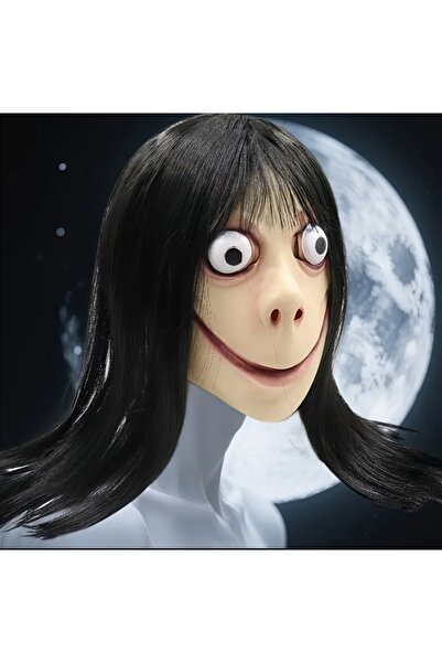 ASLANKAR Korku maskesi lateks holloween maske doğal saç görünümlü maske.