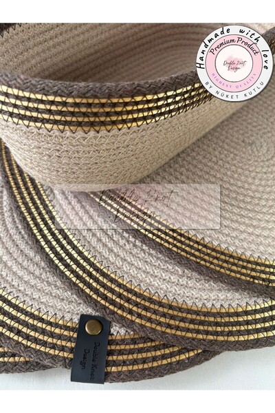 DOUBLE KNOT DESİGN 6 Adet Oval Gold Detaylı Tress Supla Amerikan Servis Hediy...