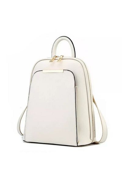 OEM Women's backpack, Eco-leather, Beige