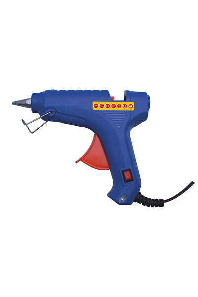 flores Pistol pentru lipit cu intrerupator, bagheta silicon de 11 mm, albastr...