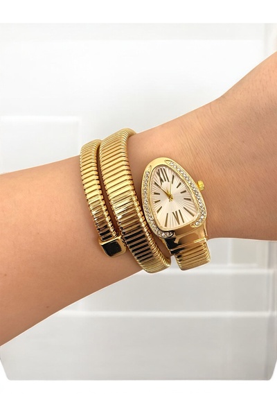 CLUPPOLOON ساعة يد نسائية من طراز Stone Snake