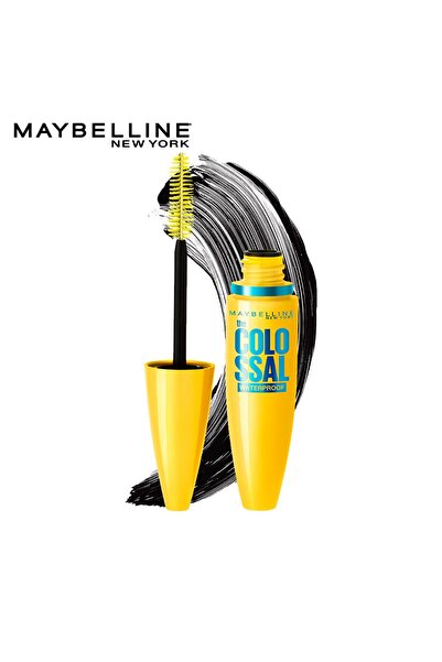 Maybelline New York ماسكارا فوليوم اكسبرس ذه كولوسال مضادة للماء، 10 مل، اسود