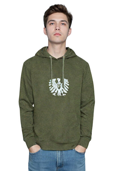 TEXERA Embroidered Fleece Unisex Kangaroo Pocket Hooded Sweatshirt