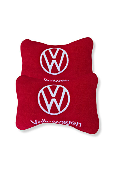 TUSBA MARKET وسادة رقبة للسفر لتقويم العظام مصنوعة من الصوف الأحمر المتوافق م...