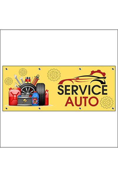 media Banner "Service auto" model 1, 200 x 80 cm