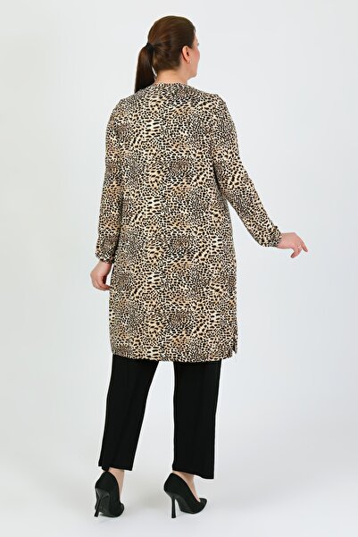 By Alba Collection Women's Leopard Turula Lycra Large Size Double Set