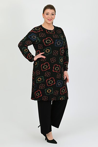 By Alba Collection Women's Multiple Lycra Flower Pattern Large Size Double Set