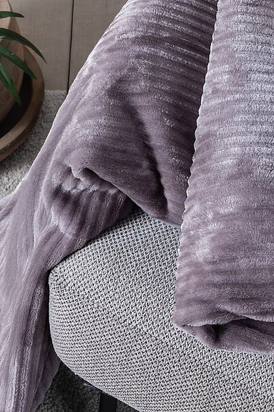 Yataş Adel Wellsoft Tv Blanket 140X190 cm - Ash Purple