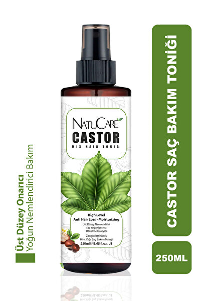 NatuCare Üst Düzey Onarıcı Ve Yoğun Nemlendirici Castor Hint Saç Bakım Toniği...