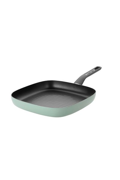 Berghoff Sage grill pan, 26 cm, non-stick coating, Aluminum, Green