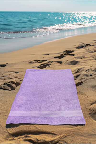 Ellaline Πετσέτα θαλάσσης Lilac 100% βαμβακερή πιστοποιημένη πετσέτα θάλασσας & πισίνας 70x130cm