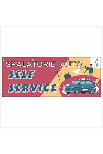 media Banner "Spalatorie auto" model 3, 150 x 60 cm