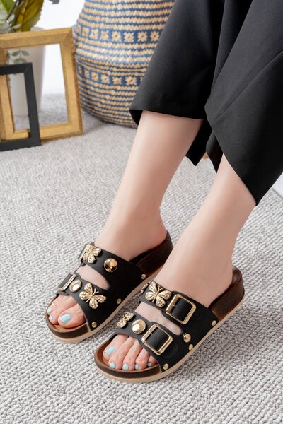 Slipcat Daily Orthopedic Slippers Butterfly Figured Middle Age Young Home & Outdoor Slippers