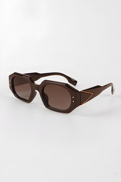 Eyesofia Pintazo Unisex Brown Vintage Sunglasses