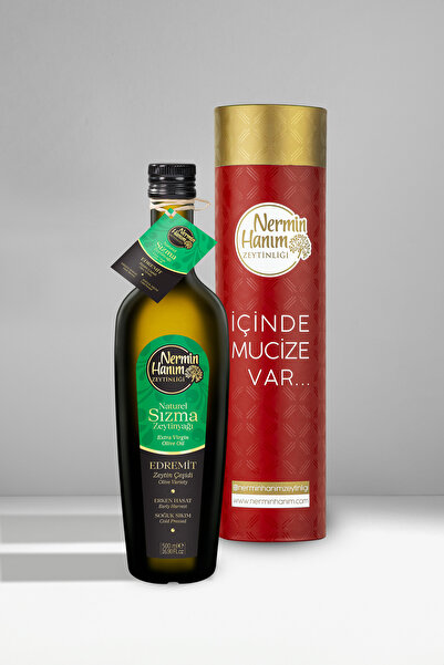 Nermin Hanım Zeytinliği 500 Ml Edremit Erken Hasat Zeytinyağı - Kutulu