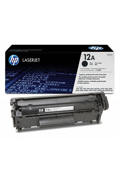 HP Original HP 12a / Q2612A Toner Cartridge, Black, 2000 pages