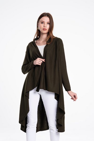 GAJA Women's Thin Knitwear Asymmetric Cardigan Gj 4095