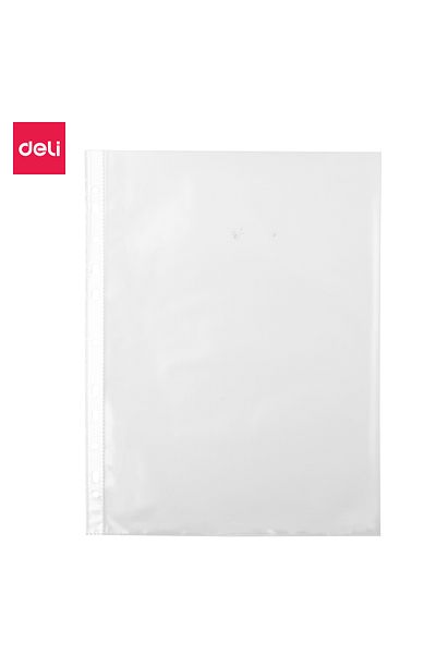 Deli Deli E5710 Sheet Protector, A4 Transparent 35mic PP Top-Loading – For Office Document Filing