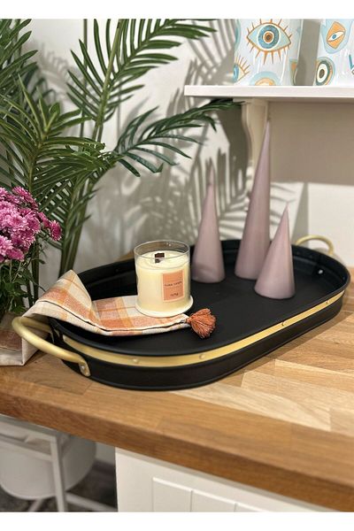 The Mia Galvin Tray Black 65x33 Cm Gln0082