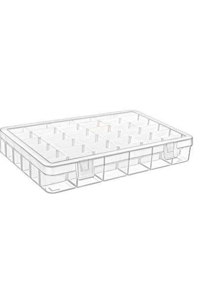 flores Κουτί οργάνωσης με βίδες, διαφανές, ASR-5049, 275 x 190 x 45 mm