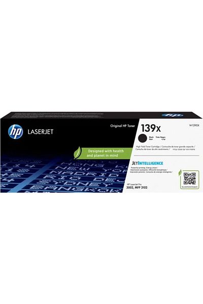 HP Original HP 139x / W1390X Toner Cartridge, Black, 4000 pages