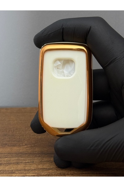 Mavi Keys Husa de protectie pentru chei din silicon compatibila Honda Hrv City Crv Smart cu 2 butoane - Acoperire nano - Culoare alba