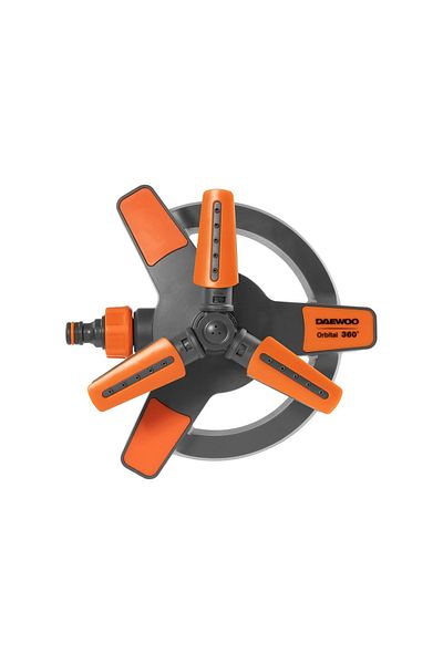 Black&Decker Black & Decker Leak-proof ABS Plastic 3-Arm Whirling Sprinkler Black and Orange BD1923