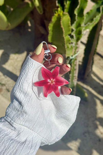 klovi Aloha Flower Summer Keychain and Bag Accessory