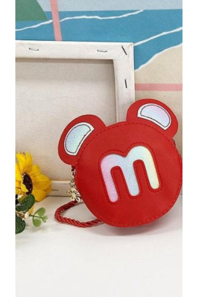 synshop Minnie Mickey Mouse Simli Model Deri Kız Çocuk Bebek Cüzdan Omuz Yan ...