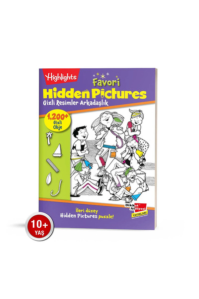 Dikkat Atölyesi Yayınları Favori Hidden Pictures - Arkadaşlık Puzzle (Tek Kitap)