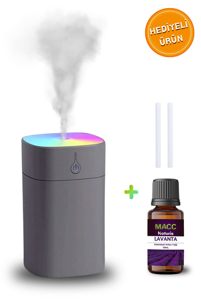MACC Naturis H2o 400 ml Ultrasonik Hava Oda Araç Buhar Makinesi Difüzörü Esan...
