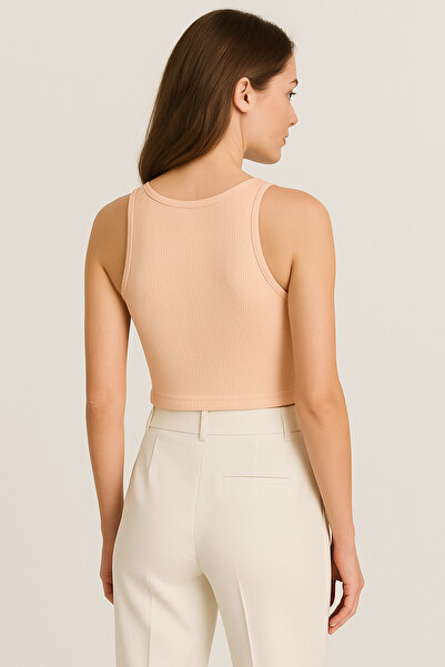 HNX Pamuklu Kalın Askılı Crop Kadın Atlet