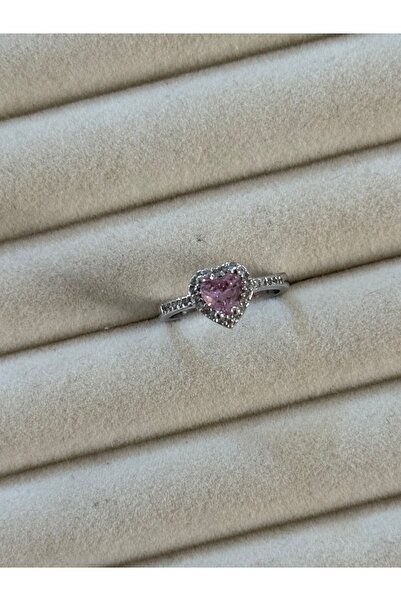 ESMECO Love Pembe Kalpli Yüzük